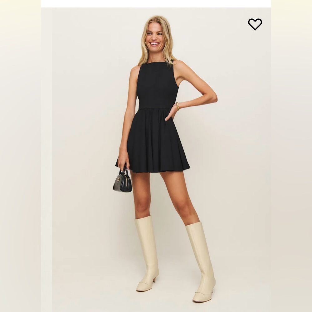 Reformation Gal Knee High Boot Parmesan Leather - Size 6.5